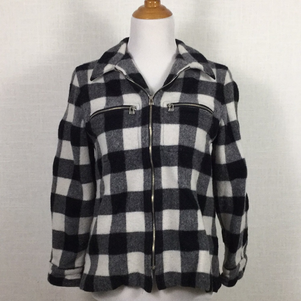NWOT Classiques Entier buffalo-check shirt jacket